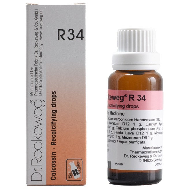 Dr. Reckeweg R34 Recalcifying Drops  Size : 22ml